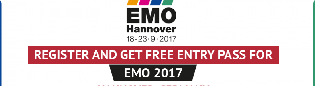 Register & get free entry pass for EMO Hannover, Germany - Grindmaster